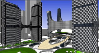 高新技術(shù)開發(fā)中心建筑方案 精致SU設(shè)計(jì)模型與技術(shù)開發(fā)融合